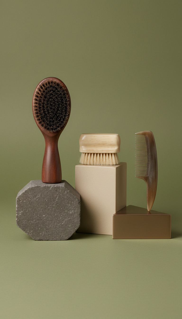 Premium grooming brush kit