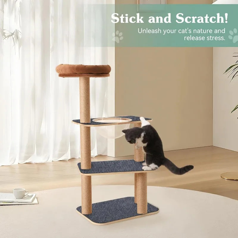1/5PCS Cat Scratching Mats Self-adhesive Wall Tape Trimmable Cat Climbing Carpet Furniture Protection Stickers Home Pet Supplies