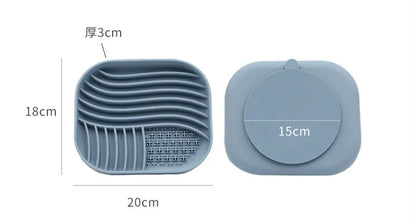 Silicone Slow Food Pad Suction Cup Anti Choking Cat Slow Food Bowl  Dog Licking Plate Pad Pet Slow Food Plate Pet supplies