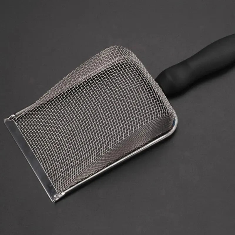 2X2mm Fine Pores Cat Sand Shovel Pet Supplies Stainless Steel Shovel Applicable Small Cat Litter Pet Feces Clean Filter Shovel