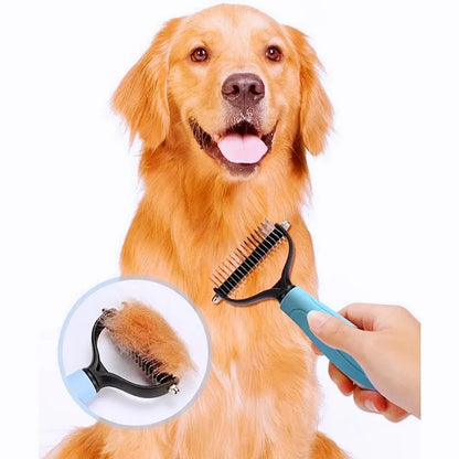 Dog Comb Knife Dog Brush Pet Hair Remover Stainless Steel Combs for Dogs Hair Knot Cleaning Massage Cat Brush Comb Pet Supplies