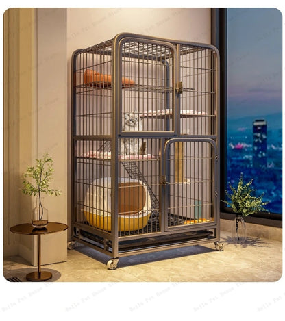 Cat Carrier Home Indoor Extra Large Free Space Cat Villa Multi-storey Luxury Cat Nest Multifunctional Pet Cage pet supplies