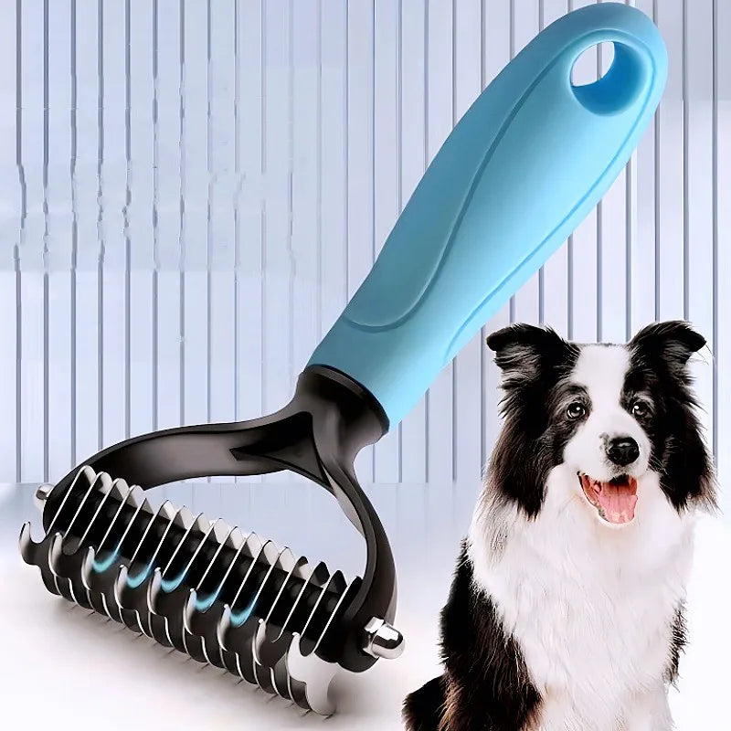 Dog Comb Knife Dog Brush Pet Hair Remover Stainless Steel Combs for Dogs Hair Knot Cleaning Massage Cat Brush Comb Pet Supplies
