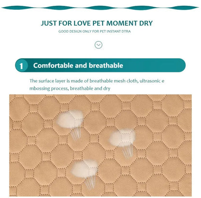 Dog Pee Reusable Pad Blanket Absorbent Diaper Washable Puppy Training Pad Pet Bed Urine Mat for Pet Car Seat Cover Pet Supplies