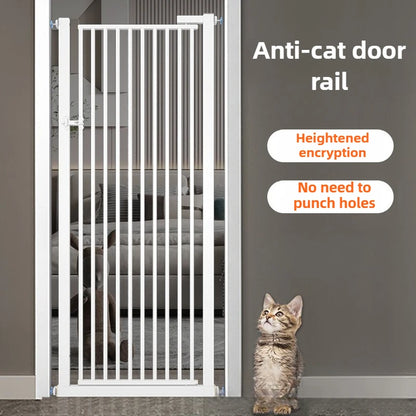 High 150CM Indoor Cat Fence Barrier Anti Jump Escape Cats Fences Isolation Gate Cats Containment Carbon Steel Pet Supplies