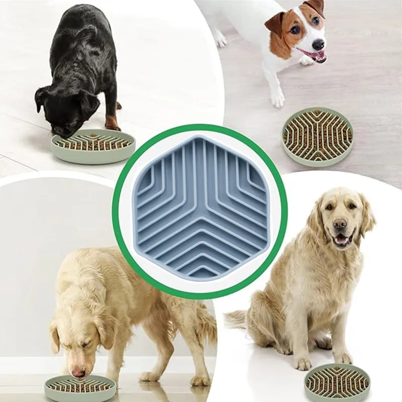Silicone Slow Food Pad Suction Cup Anti Choking Cat Slow Food Bowl  Dog Licking Plate Pad Pet Slow Food Plate Pet supplies