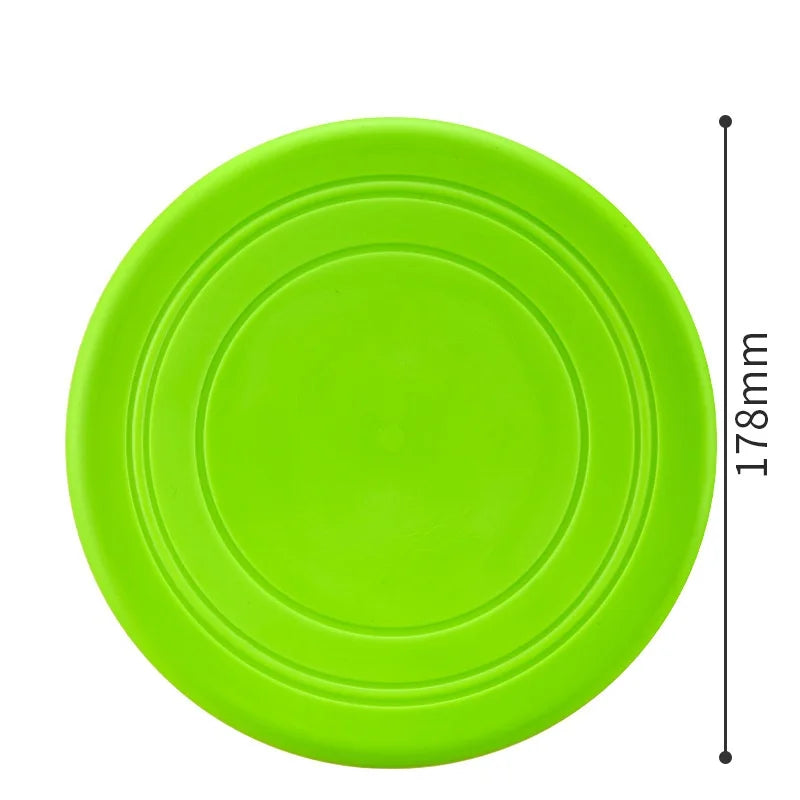 7 Colors Silicone Flying Saucer Interactive Dog Cat Toy Chew Resistant Flying Discs for Puppy Training Fun Pet Supplies