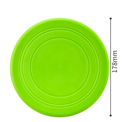 7 Colors Silicone Flying Saucer Interactive Dog Cat Toy Chew Resistant Flying Discs for Puppy Training Fun Pet Supplies