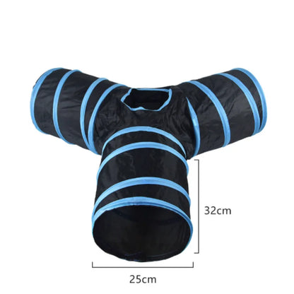 Hot Foldable Cat Tunnel Tube Interactive Fun Kitty Training Toy Boredom Buster for Puppy Kitten Pet Supplies Cat Accessory