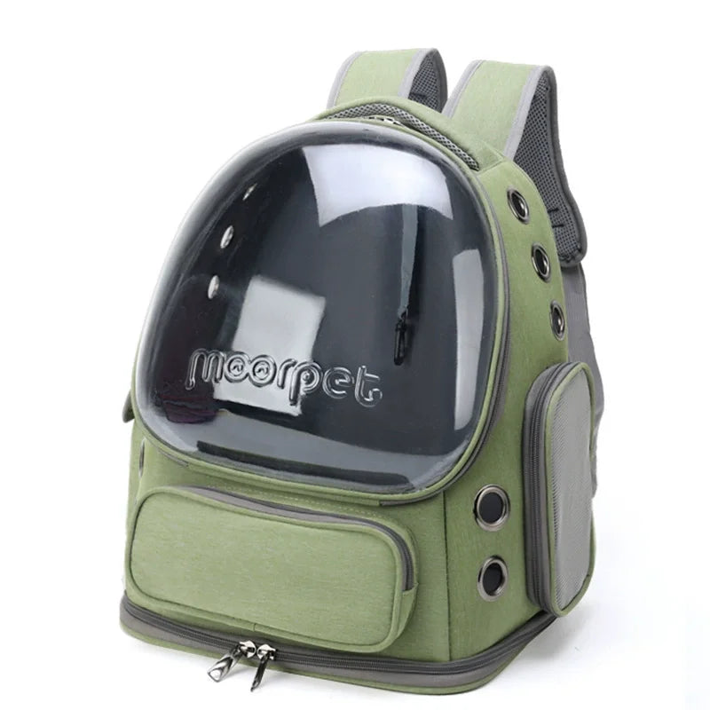 1pc Transparent Pet Carrier Bag Outdoor Travel Backpack for Cats Small Dogs Breathable Ventilated Cat Carrying Bag Pet Supplies