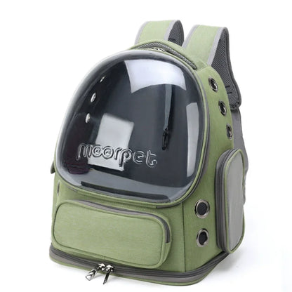 1pc Transparent Pet Carrier Bag Outdoor Travel Backpack for Cats Small Dogs Breathable Ventilated Cat Carrying Bag Pet Supplies