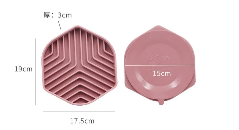 Silicone Slow Food Pad Suction Cup Anti Choking Cat Slow Food Bowl  Dog Licking Plate Pad Pet Slow Food Plate Pet supplies