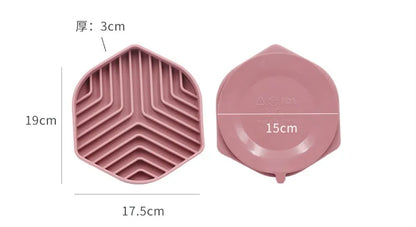 Silicone Slow Food Pad Suction Cup Anti Choking Cat Slow Food Bowl  Dog Licking Plate Pad Pet Slow Food Plate Pet supplies
