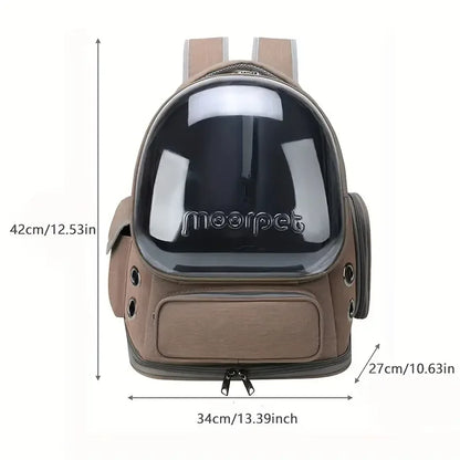1pc Transparent Pet Carrier Bag Outdoor Travel Backpack for Cats Small Dogs Breathable Ventilated Cat Carrying Bag Pet Supplies