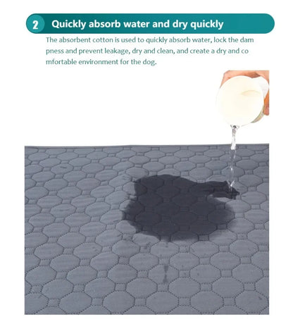 Dog Pee Reusable Pad Blanket Absorbent Diaper Washable Puppy Training Pad Pet Bed Urine Mat for Pet Car Seat Cover Pet Supplies