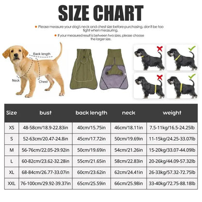Waterproof Dog Winter Jacket, Reflective Windproof Warm Dog Jacket, Pet Supplies for Small Medium Large Dogs,the Warmest Gift fo