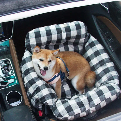 Pet Car Safety Seat Bed Pad Kennel Removable Washable Pet Supplies Four Season Universal Outdoors Traveling Indoor Dog Car Seat