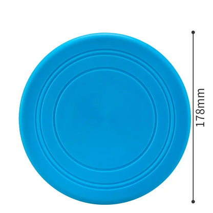 7 Colors Silicone Flying Saucer Interactive Dog Cat Toy Chew Resistant Flying Discs for Puppy Training Fun Pet Supplies