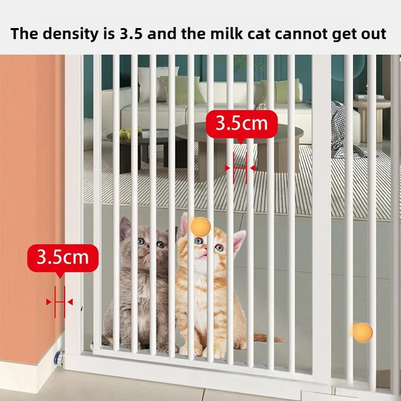 High 150CM Indoor Cat Fence Barrier Anti Jump Escape Cats Fences Isolation Gate Cats Containment Carbon Steel Pet Supplies