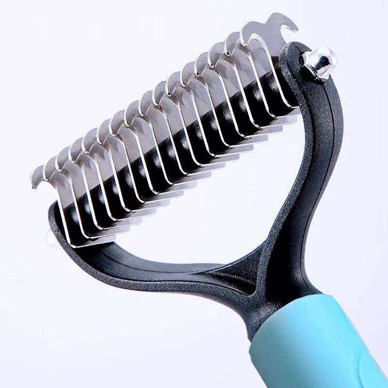 Dog Comb Knife Dog Brush Pet Hair Remover Stainless Steel Combs for Dogs Hair Knot Cleaning Massage Cat Brush Comb Pet Supplies