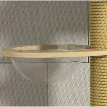 Double Pillar Cat Climbing Pillar Solid Wood Cat Cage Multifunctional Cat Stand Multi-layer Jumping Platform pet supplies