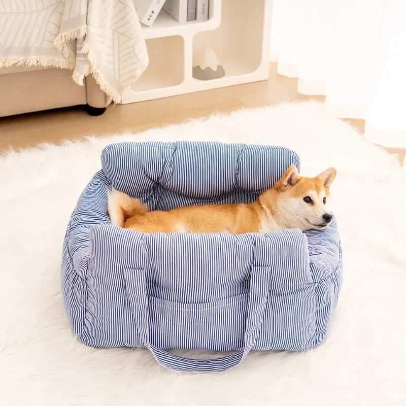 Pet Car Safety Seat Bed Pad Kennel Removable Washable Pet Supplies Four Season Universal Outdoors Traveling Indoor Dog Car Seat
