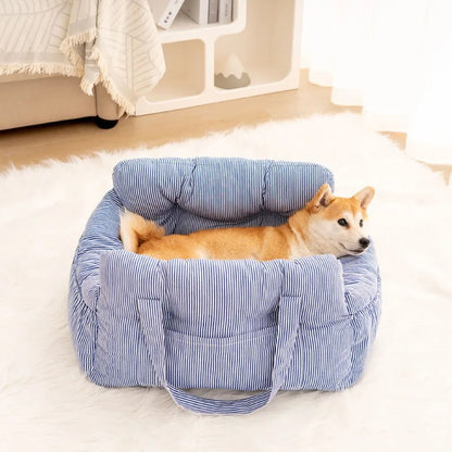 Pet Car Safety Seat Bed Pad Kennel Removable Washable Pet Supplies Four Season Universal Outdoors Traveling Indoor Dog Car Seat