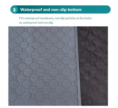 Dog Pee Reusable Pad Blanket Absorbent Diaper Washable Puppy Training Pad Pet Bed Urine Mat for Pet Car Seat Cover Pet Supplies