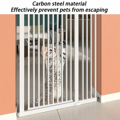 High 150CM Indoor Cat Fence Barrier Anti Jump Escape Cats Fences Isolation Gate Cats Containment Carbon Steel Pet Supplies