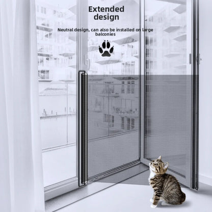 Retractable Barrier Fences Mesh Design Higher Design Mesh Stairs Gate Easy Install Punch-Free Dog Safety Fence Pet Supplies