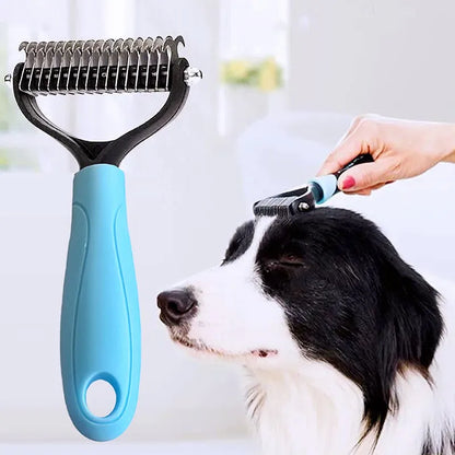 Dog Comb Knife Dog Brush Pet Hair Remover Stainless Steel Combs for Dogs Hair Knot Cleaning Massage Cat Brush Comb Pet Supplies