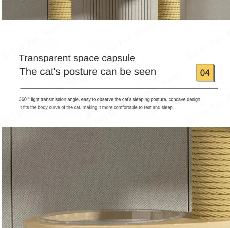 Double Pillar Cat Climbing Pillar Solid Wood Cat Cage Multifunctional Cat Stand Multi-layer Jumping Platform pet supplies