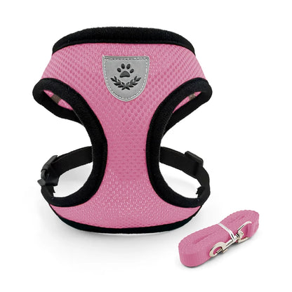 Adjustable Dog Harness for Small Medium Dogs Cats Breathable Pet Vest Harnesses And Leash Set For Pomeranian Pets Accessories