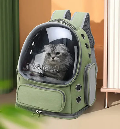 1pc Transparent Pet Carrier Bag Outdoor Travel Backpack for Cats Small Dogs Breathable Ventilated Cat Carrying Bag Pet Supplies
