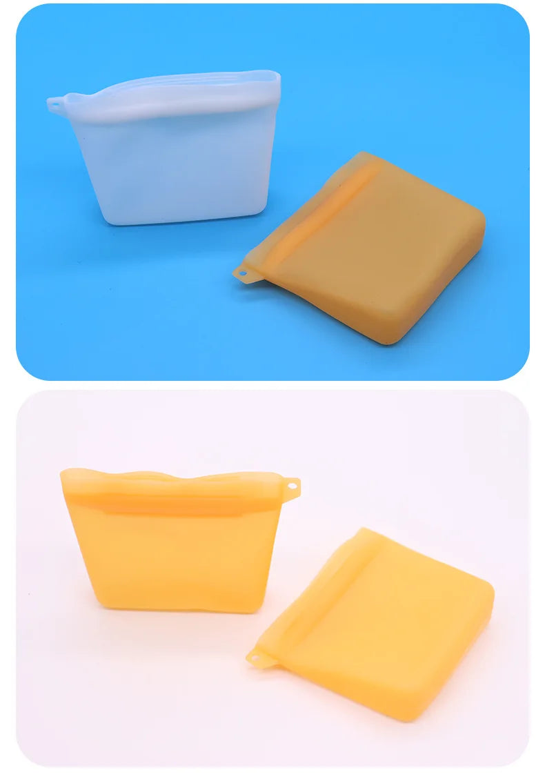 Dog Food Bag Waterproof Moisture-proof Pet Outdoor Training Dog Food Bag Dog Cat Silicone Snack Bag Storage Bag Pet Supplies