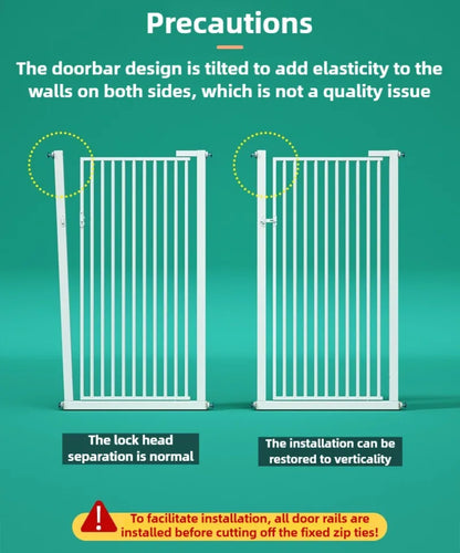 High 150CM Indoor Cat Fence Barrier Anti Jump Escape Cats Fences Isolation Gate Cats Containment Carbon Steel Pet Supplies