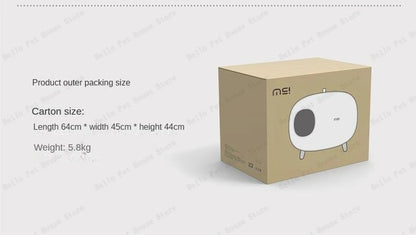 Mochi Shaped Pet Cat Litter Box Fully Enclosed Cat Litter Box Cat Toilet Pet Supplies Solid Color Style Pet Furniture