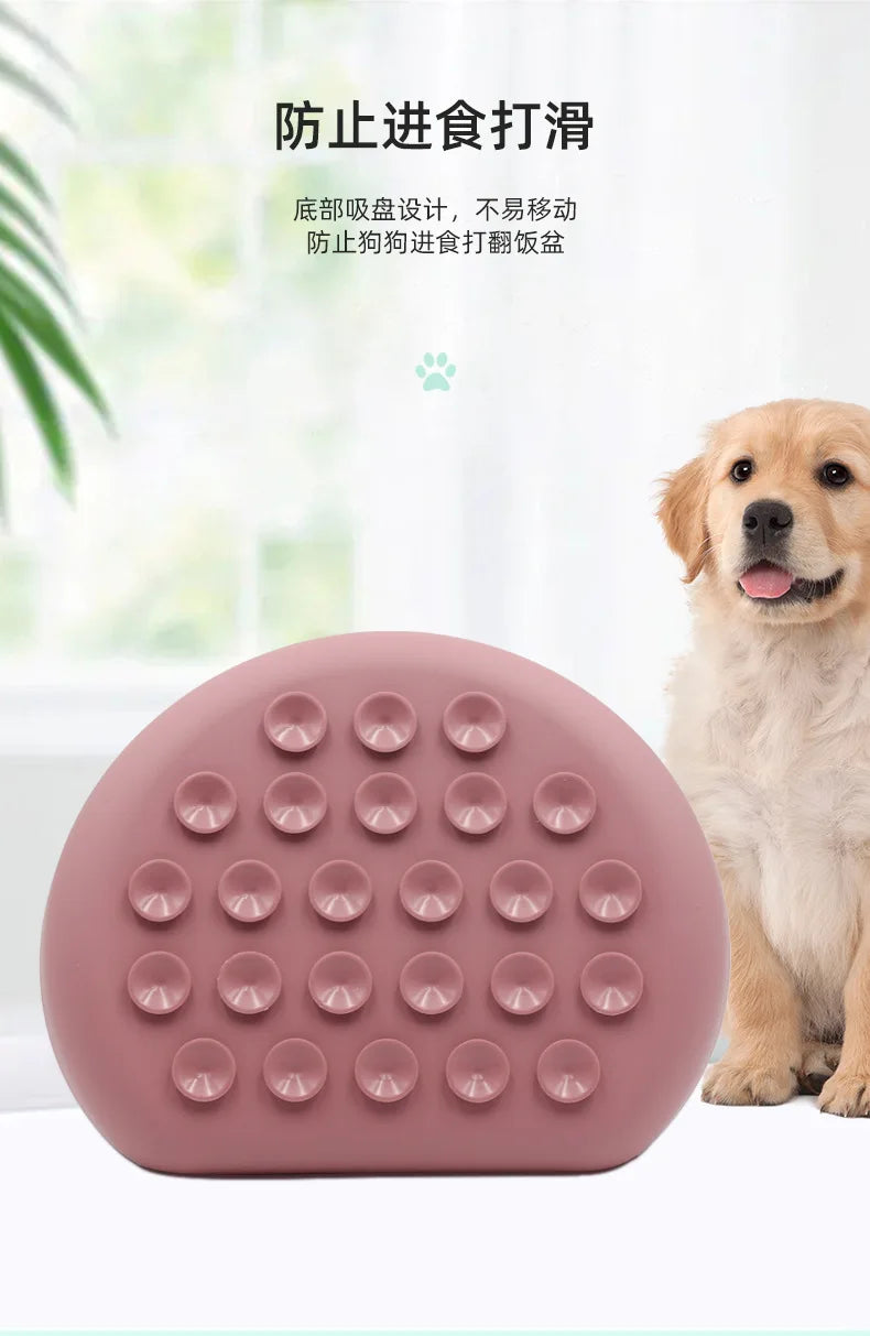 Silicone Slow Food Pad Suction Cup Anti Choking Cat Slow Food Bowl  Dog Licking Plate Pad Pet Slow Food Plate Pet supplies