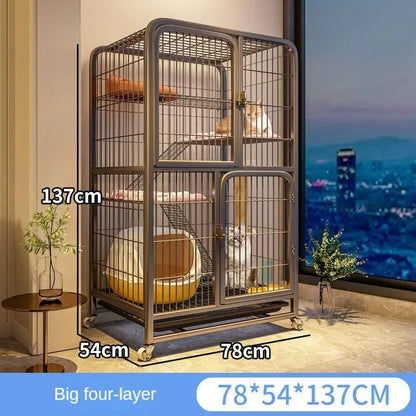 Cat Carrier Home Indoor Extra Large Free Space Cat Villa Multi-storey Luxury Cat Nest Multifunctional Pet Cage pet supplies