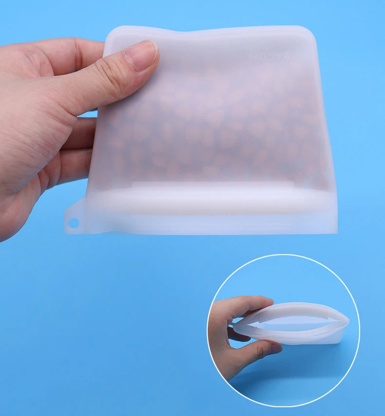 Dog Food Bag Waterproof Moisture-proof Pet Outdoor Training Dog Food Bag Dog Cat Silicone Snack Bag Storage Bag Pet Supplies