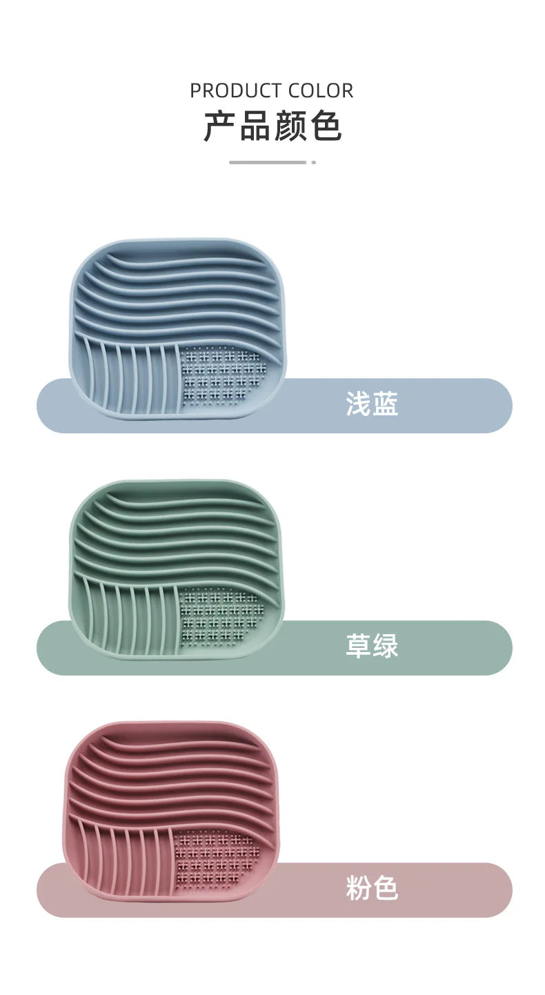 Silicone Slow Food Pad Suction Cup Anti Choking Cat Slow Food Bowl  Dog Licking Plate Pad Pet Slow Food Plate Pet supplies
