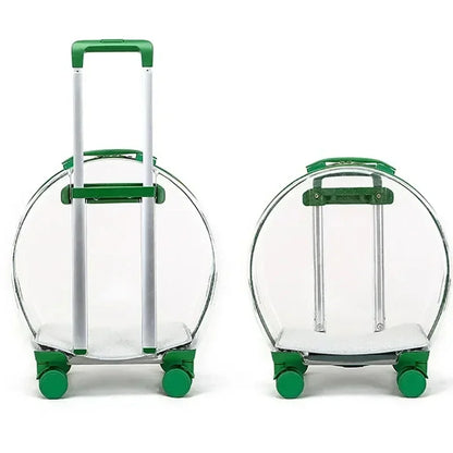 Puppy Move Trolley Cat Carriers Transparent Pet Backpack Animal Transportation and Goods for Travel Pet Supplies with Wheels