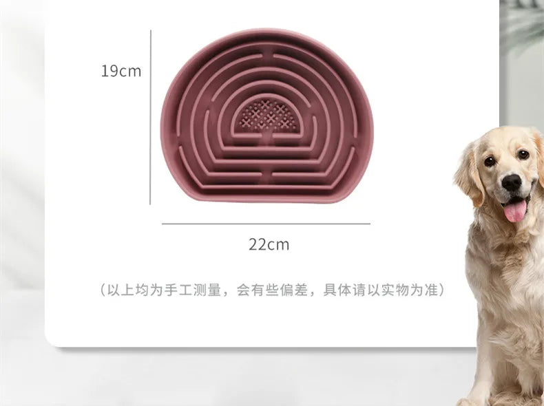 Silicone Slow Food Pad Suction Cup Anti Choking Cat Slow Food Bowl  Dog Licking Plate Pad Pet Slow Food Plate Pet supplies
