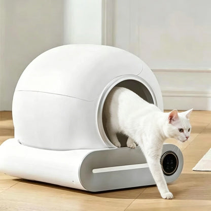 EU Stock Fully Automatic Smart Cat Litter Box Self-cleaning Large Capacity Cat Toilet APP Smart Control,Pet Supplies