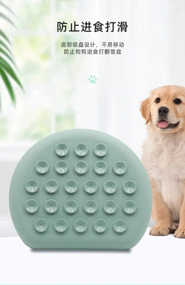 Silicone Slow Food Pad Suction Cup Anti Choking Cat Slow Food Bowl  Dog Licking Plate Pad Pet Slow Food Plate Pet supplies