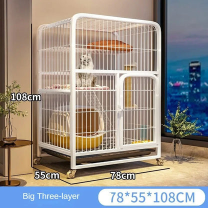 Cat Carrier Home Indoor Extra Large Free Space Cat Villa Multi-storey Luxury Cat Nest Multifunctional Pet Cage pet supplies