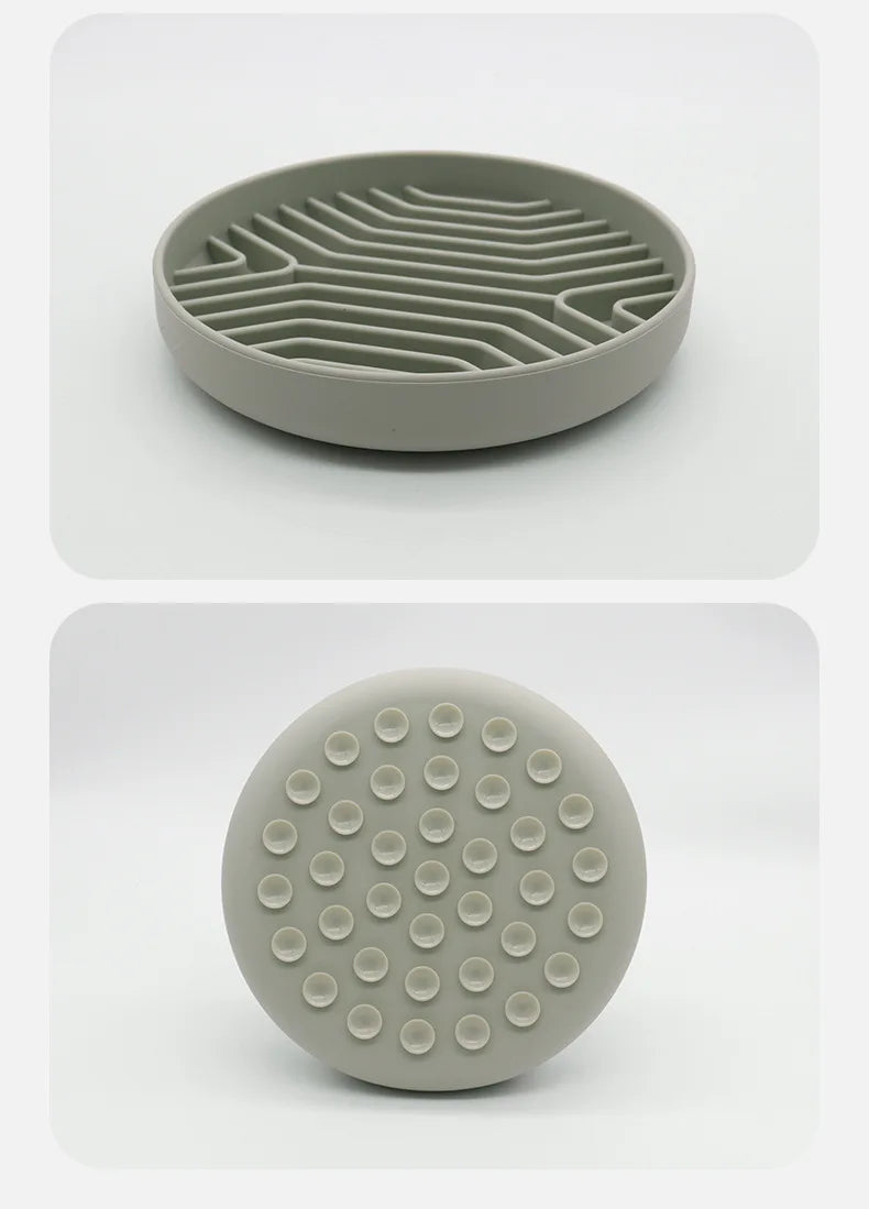 Silicone Slow Food Pad Suction Cup Anti Choking Cat Slow Food Bowl  Dog Licking Plate Pad Pet Slow Food Plate Pet supplies