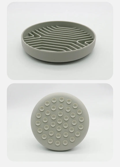 Silicone Slow Food Pad Suction Cup Anti Choking Cat Slow Food Bowl  Dog Licking Plate Pad Pet Slow Food Plate Pet supplies