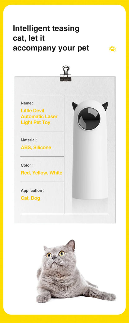 Automatic Cat Laser Toys Interactive Smart Teasing 360 Irregular Rotation Cat Exercise Sports Handheld Electronic Cat Toys