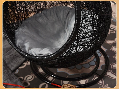 Cat Hanging Basket Hammock Cat Nest Semi-enclosed Pet Furniture Luxury Cat Bed Pet Supplies Pet Toys
